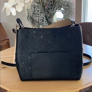 Black leather purse
